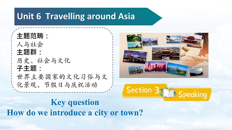 Unit6 Travelling around Asia Section 3 Speaking 课件+内嵌音频第1页