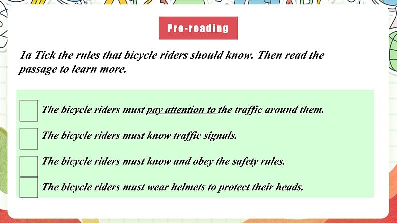 仁爱科普版英语八下 Unit 6 Topic 3 《Enjoy Cycling》Section C 课件第7页