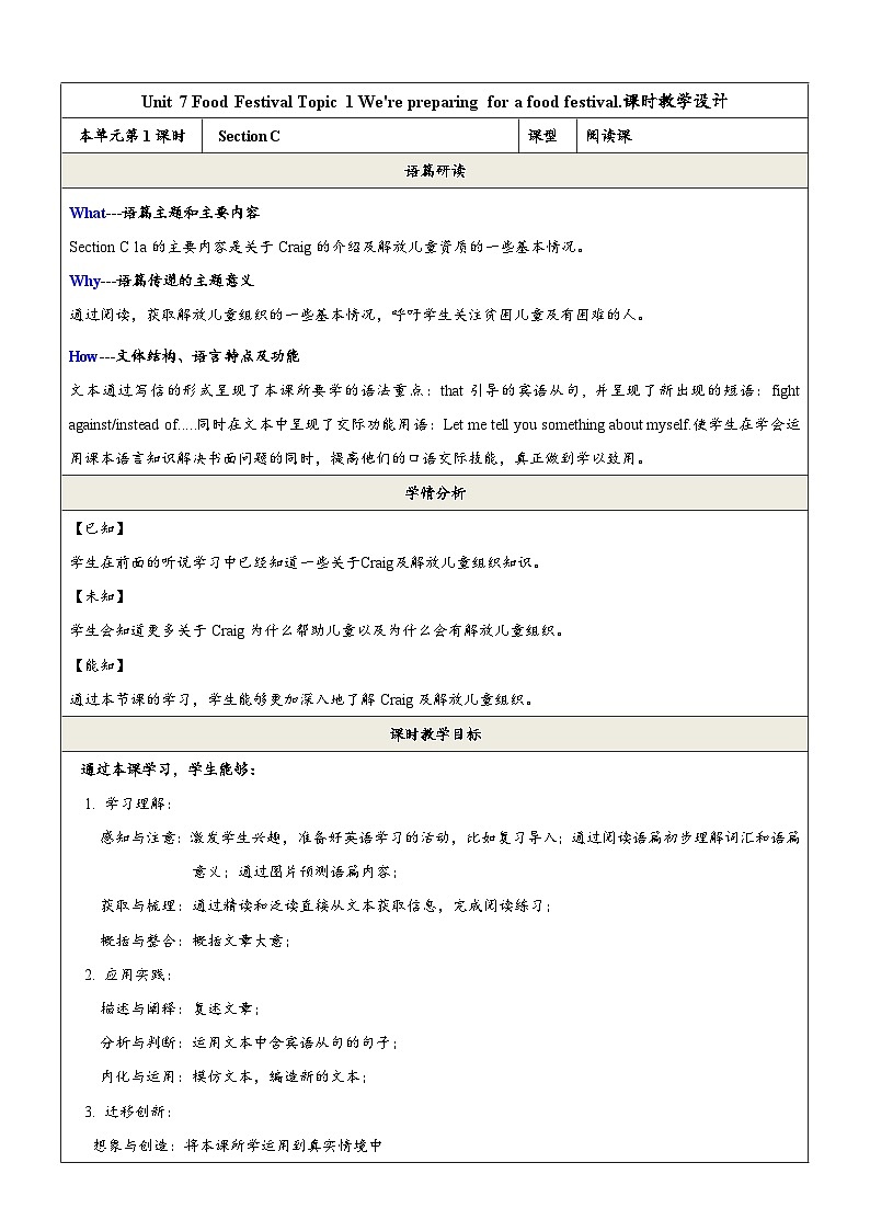 仁爱科普版英语八下 Unit 7 Topic 1 《Our Clothes》Section C 课件+教案+音视频01