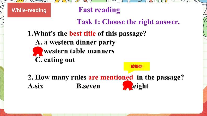 仁爱科普版英语八下 Unit 7 Topic 2 《Food festival》 Section C 课件第7页