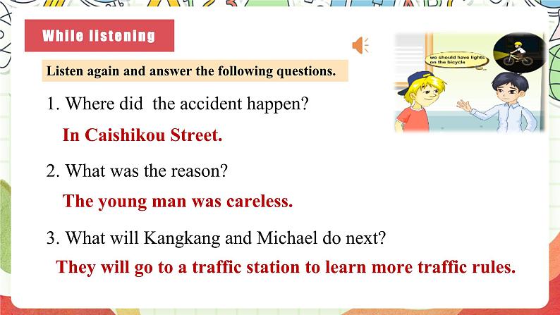 仁爱科普版英语八下 Unit 6 Topic 3 《Enjoy Cycling》Section B 课件第7页