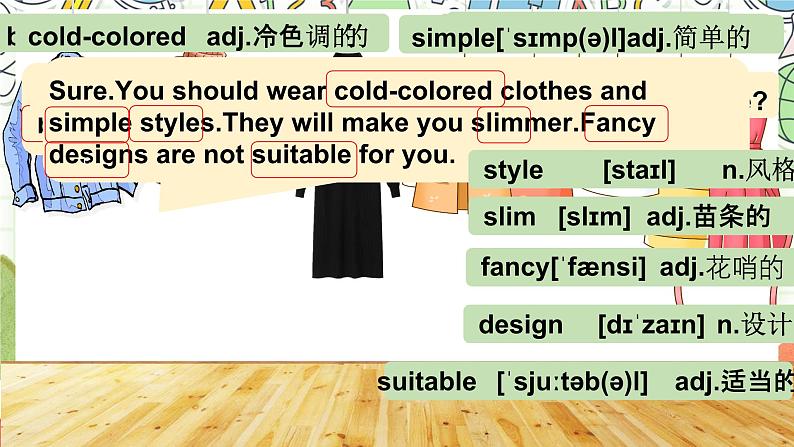 仁爱科普版英语八下 Unit 8 Topic 1《Our Clothes》 课件+教案+音视频07