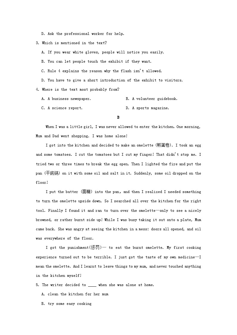 辽宁省2024九年级英语全册Unit 7 Teenagers should be allowed to choose their own clothes学情评估试卷（附答案人教版）第2页