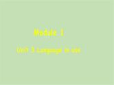 外研版英语八年级下册 Module 1Unit 3 Language in use课件