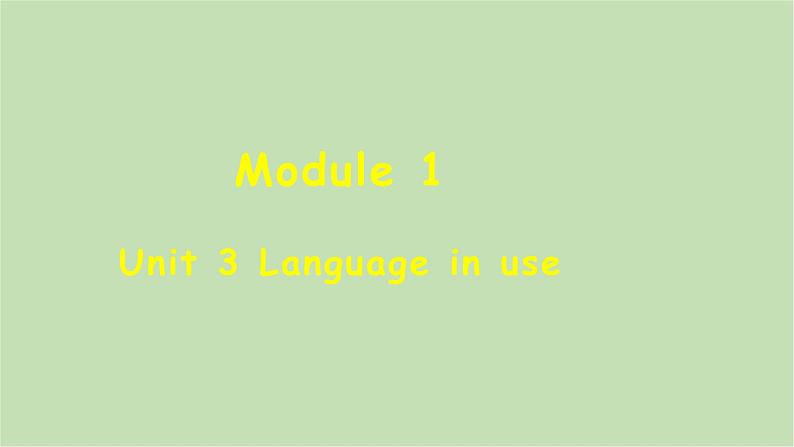 外研版英语八年级下册 Module 1Unit 3 Language in use课件第1页