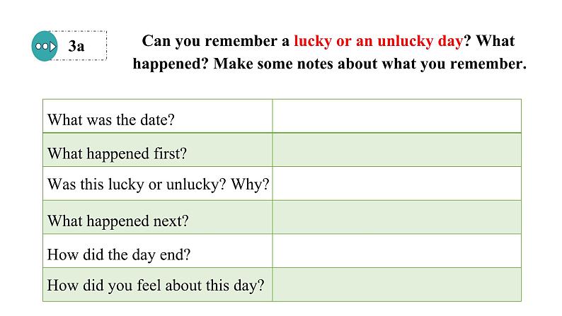 Unit12 Life is full of the unexpected. Section B(3a-Self Check)课件-2024-2025学年人教版英语九年级全册第5页