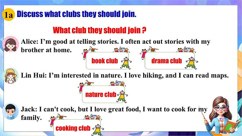 Unit5 Fun Clubs! SectionB 1a-1d第8页