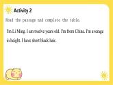冀教版7上英语Unit 3 All about me  Lesson 3 We all look different!课件