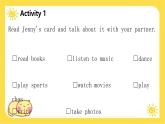 冀教版7上英语Unit 3 All about me  Lesson 4 What do you like to do课件