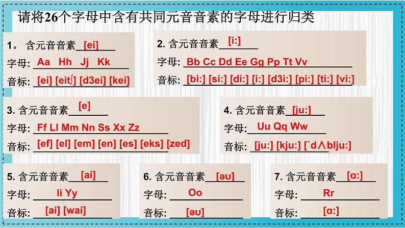 人教版2024七上英语Starter Unit 1 课时2 Section A（Pronunciation）同步课件第8页