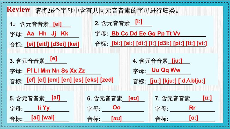 人教版2024七上英语Starter Unit 2 课时 2 Section A（Pronunciation）同步课件第4页