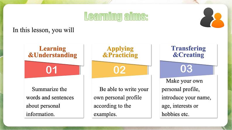 新人教版英语七上 Unit1 课时5 Section B（Project，Reading Plus）课件第2页