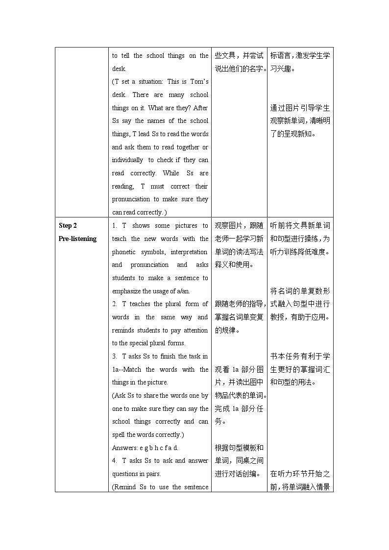 人教版七年级英语上册同步备课Unit3第1课时(SectionA1a-2d)教学设计第2页
