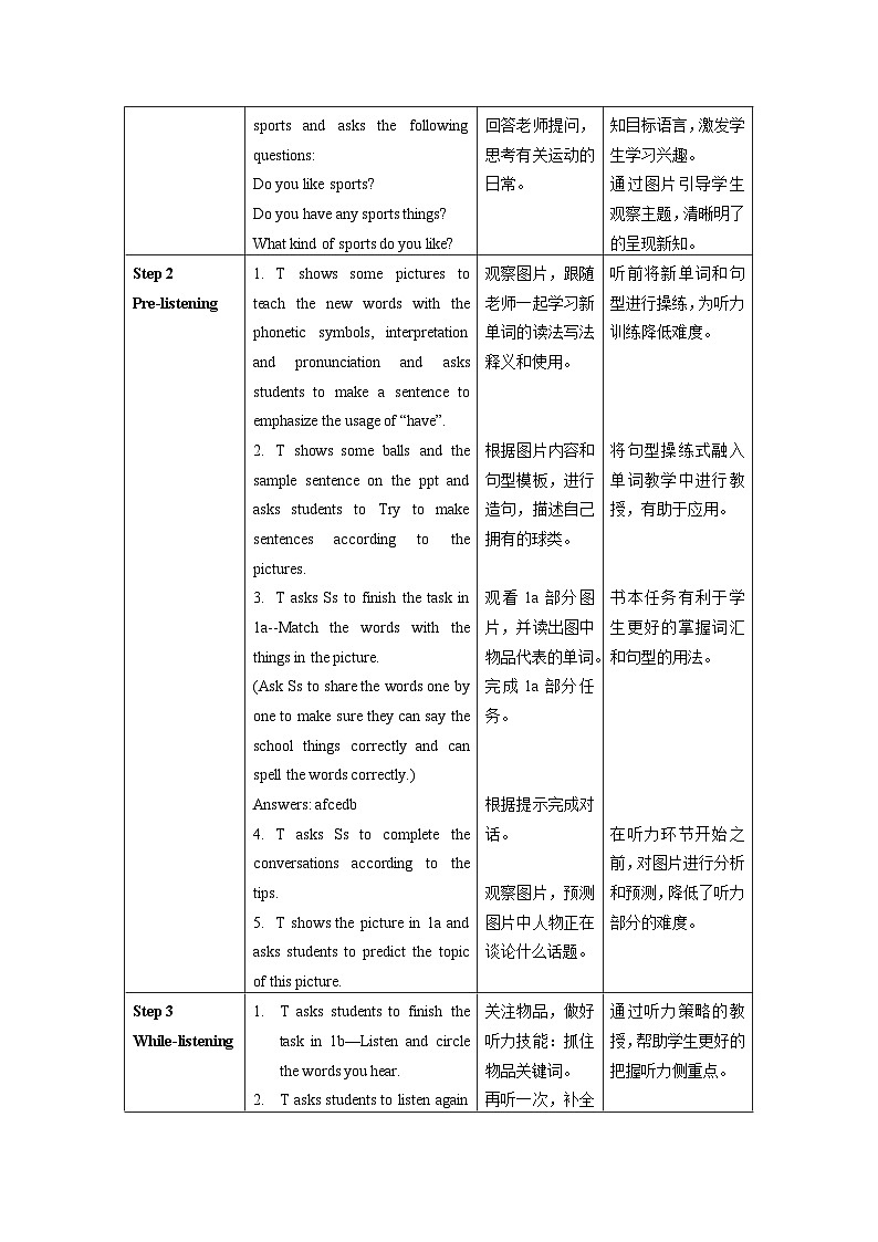 人教版七年级英语上册同步备课Unit5第1课时(SectionA1a-2d)教学设计第2页