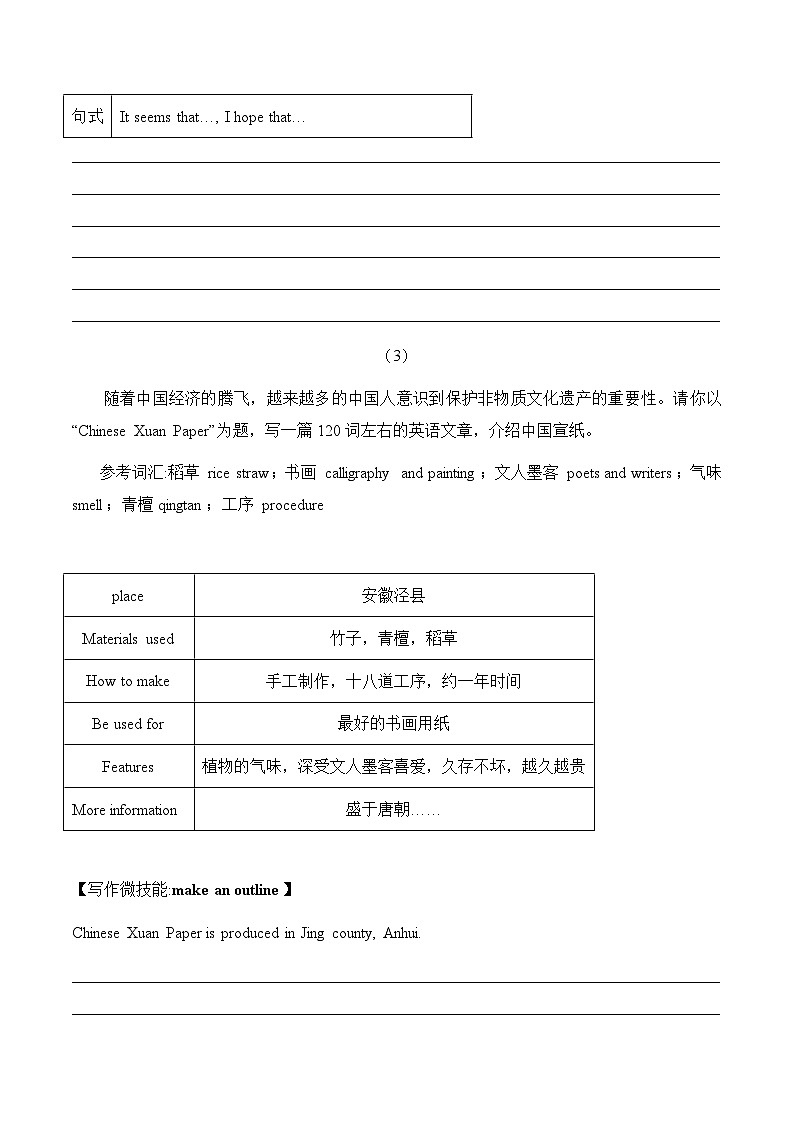 Unit 5  What are the shirts made of？单元话题作文专练-2024-2025学年九年级英语全册单元重难点专题提优训练（人教版）(原卷版）第2页