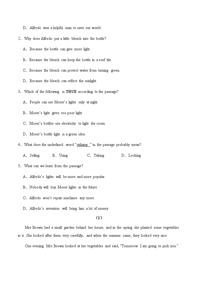 Unit 6 When was it invented？阅读理解专练-2024-2025学年九年级英语上学期单元重难点专题提优训练（人教版）(解释版）第2页