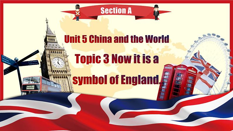 Unit5 China and the World Topic3 Now it is a symbol of English. SectionA第2页