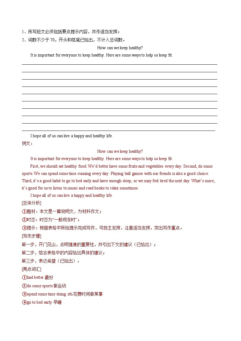 专题11 书面表达20题  【真题练习】（解析版）第2页