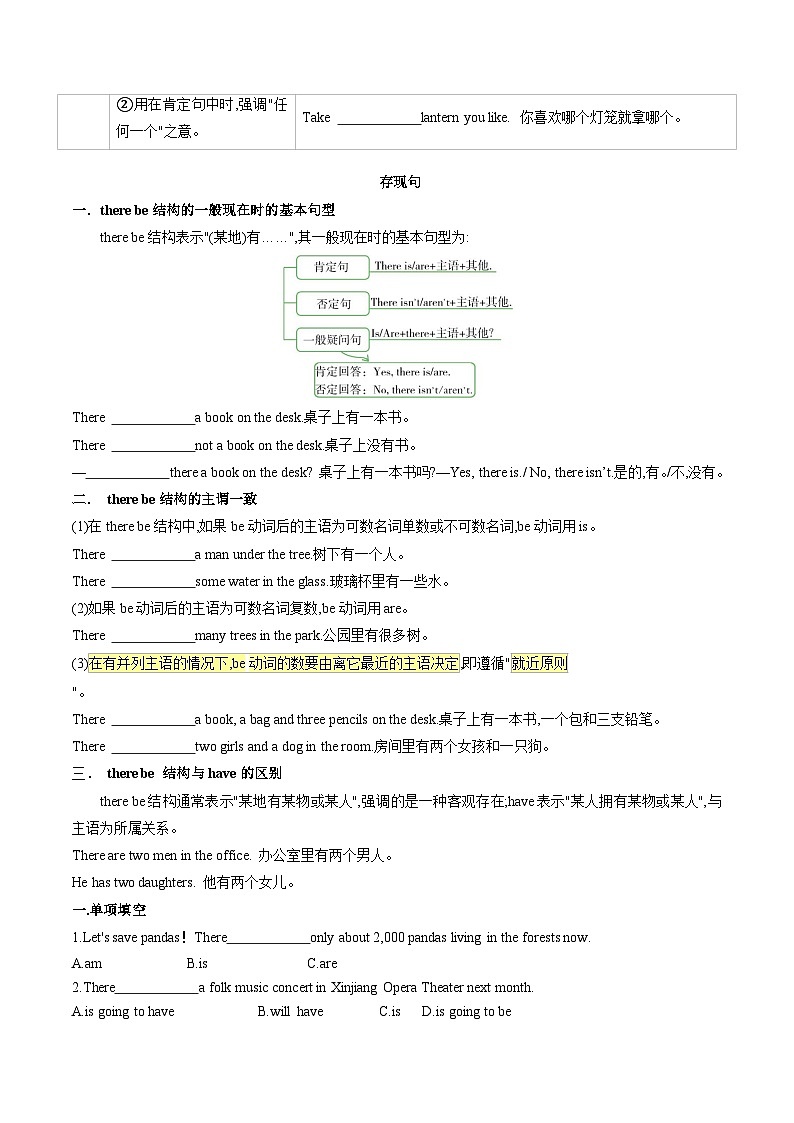 专题02 重点语法归纳【考点清单】（默写版）第3页