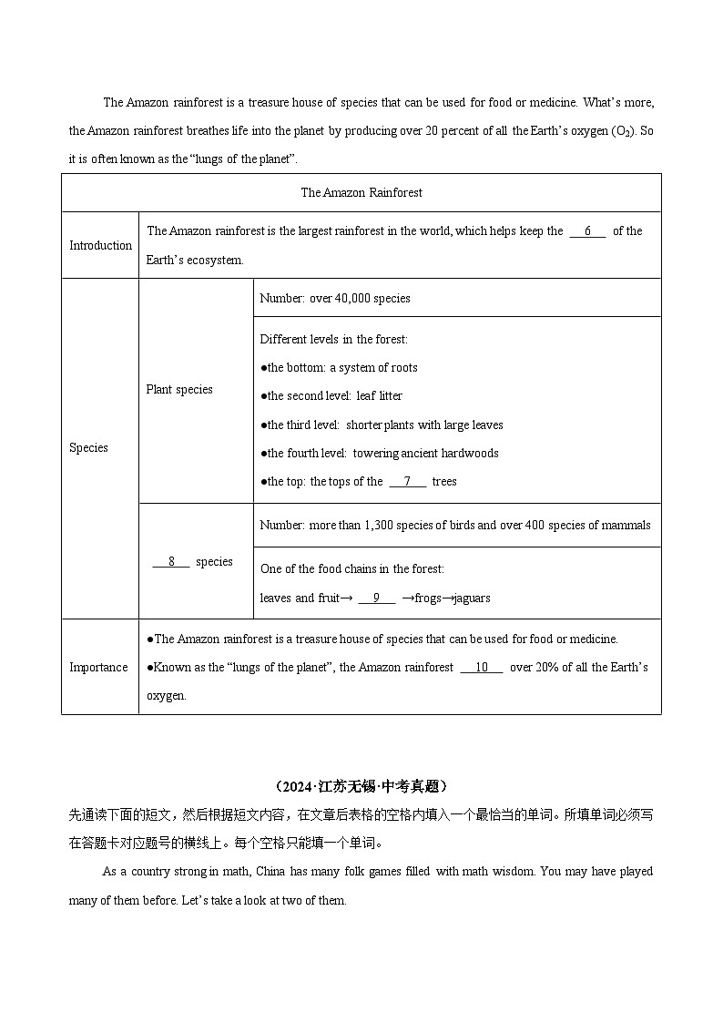 专题17任务型阅读考点3完成句子或表格（第01期）-【好题汇编】2024年中考英语真题分类汇编（全国通用）第3页