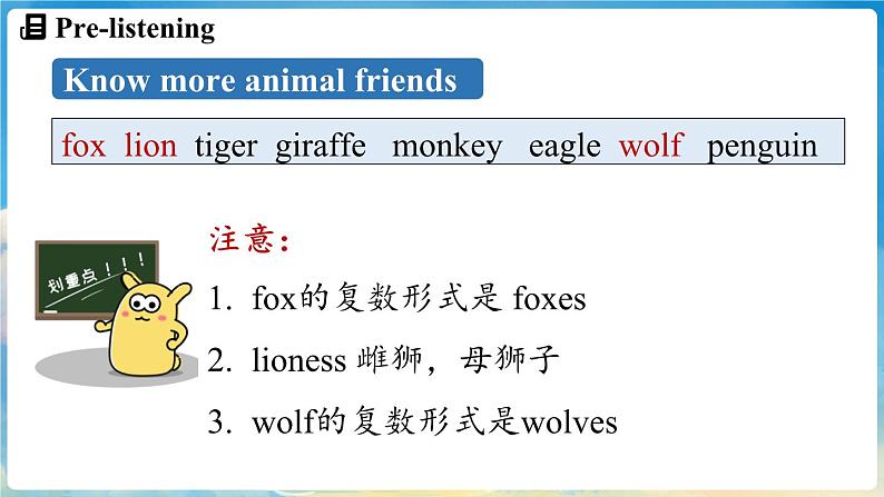 Unit 1 Animal Friends (第1课时) Section A 1a- Pronunciation 3第6页