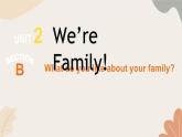 人教版（2024）英语七年级上册 Unit2 We're Family！Section B课件