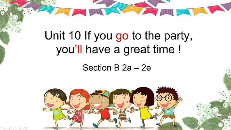 Unit 10 If you go to the party, you’ll have a great time !课件第1页