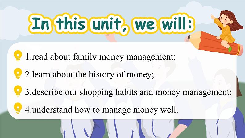 Unit 7 Be wise with money Welcome to the unit（课件） 2024-2025学年译林版英语七年级上册第5页