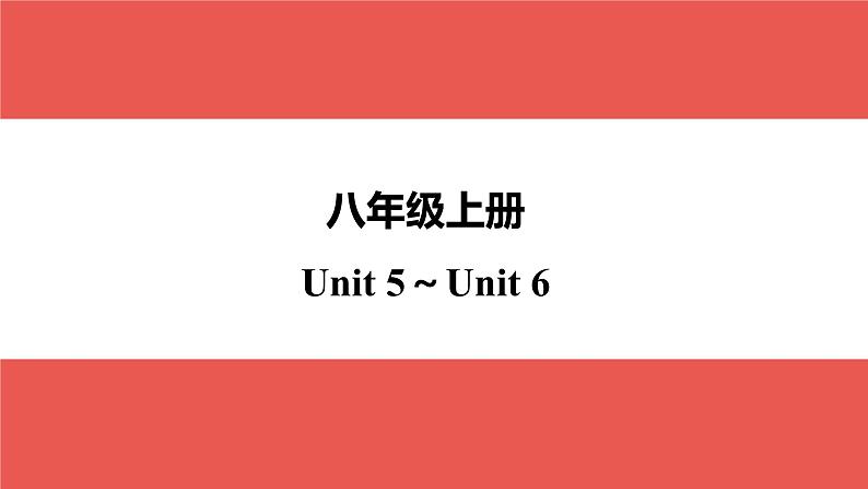 八年级上册 Unit 5～Unit 6-【知识梳理】2025年中考英语一轮教材梳理（人教版）课件PPT第1页