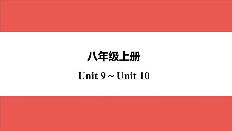 八年级上册 Unit 9～Unit 10-【知识梳理】2025年中考英语一轮教材梳理（人教版）课件PPT第1页