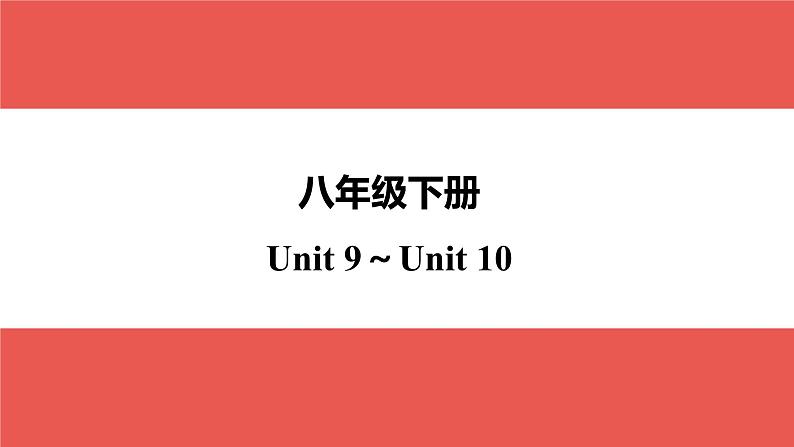 八年级下册 Unit 9～Unit 10-【知识梳理】2025年中考英语一轮教材梳理（人教版）课件PPT第1页