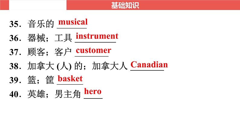 九年级全一册 Unit 5～Unit 6-【知识梳理】2025年中考英语一轮教材梳理（人教版）课件PPT第5页