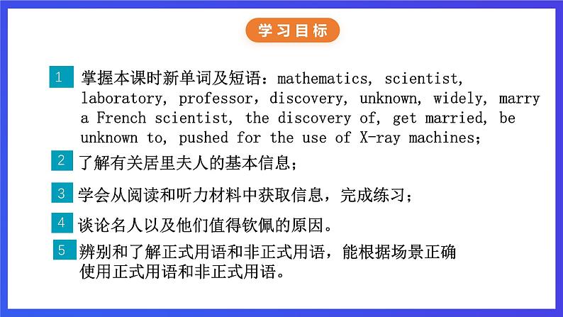 牛津译林版英语九下 Unit 2 Great people Integrated skills & Study skills 课件第2页