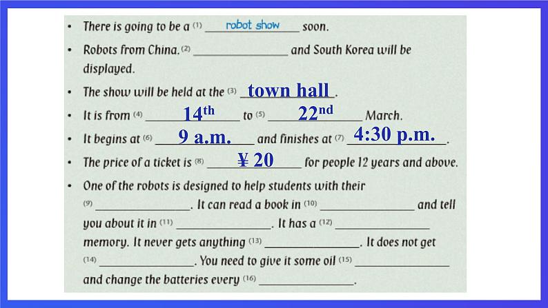 牛津译林版英语九下 Unit 3 Robot Integrated skills & Study skills 课件第7页