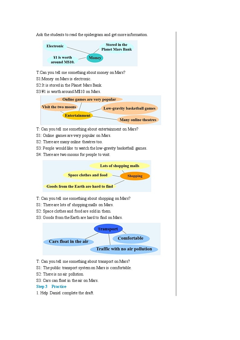 牛津译林版英语九下 Unit 4 Life on Mars Task 教案第3页