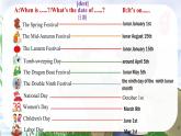 Unit 6 Celebrating the Big Days -Oral Communication - 七年級(jí)英語上冊(cè)同步課件（仁愛版2024）