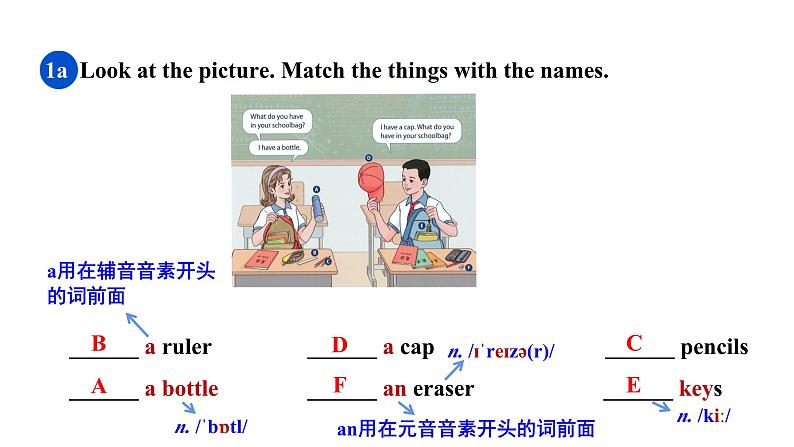 Starter Unit2 SectionA 1a-2e课件2024-2025学年人教版英语七年级上册第5页