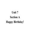 初中英語新人教版七年級上冊Unit 7Section A詞匯課件2024秋