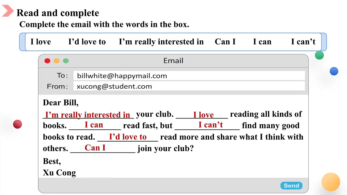 七年级上册（2024）英语人教版Unit 5 Fun Clubs Section B 第2课时 课件第5页