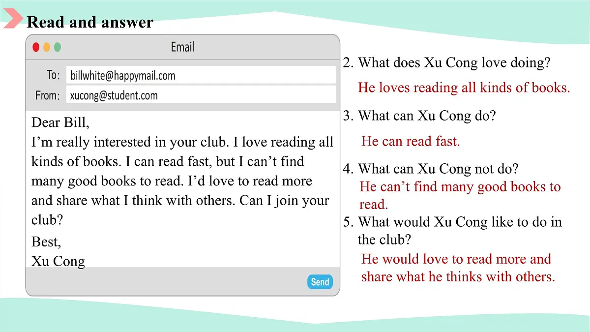 七年级上册（2024）英语人教版Unit 5 Fun Clubs Section B 第2课时 课件第7页
