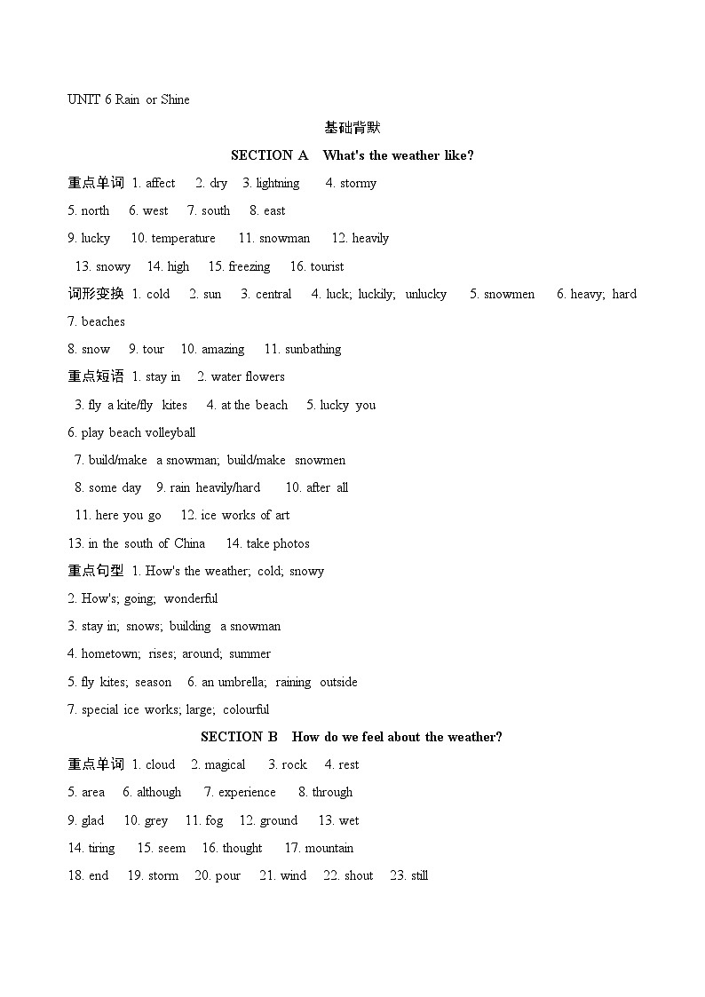 UNIT 6 答案第1页