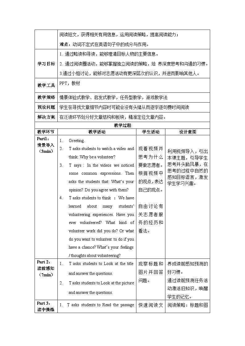 人教版英语八下 Unit 2 I'll help to clean up the city parks 第3课时 Section A 3a-3c 教案第2页