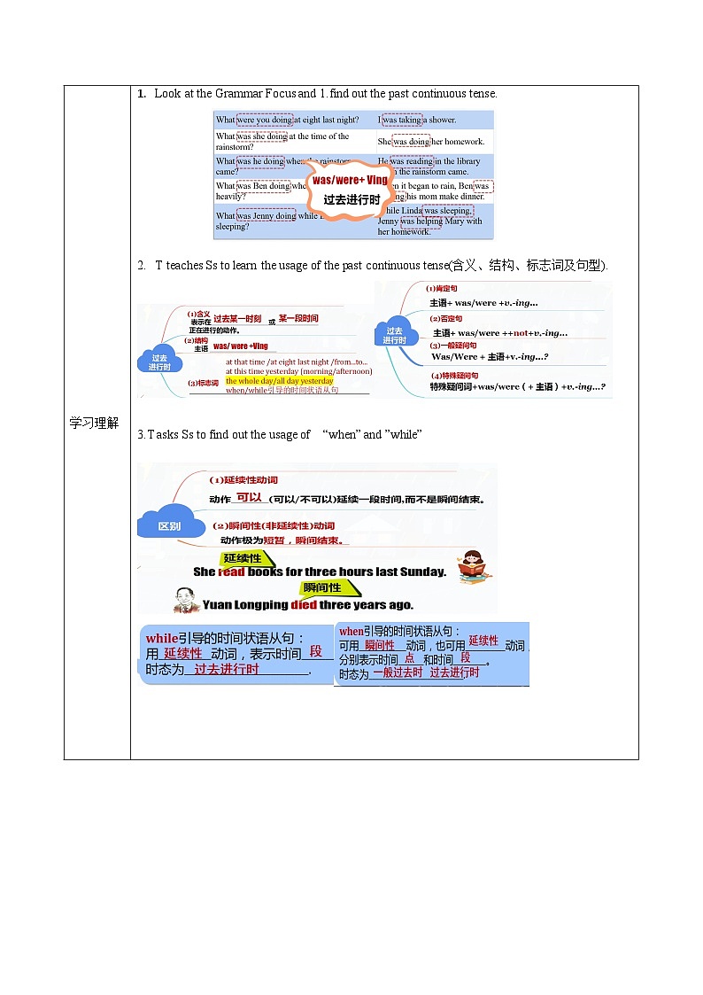 人教版英语八下 Unit 5 What were you doing when the rainstorm came 第3课时 Section A 2d &GF-4c 导学案第2页