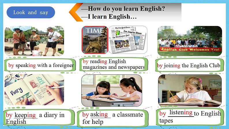 人教版英语九年级全册 Unit 1 How can we become good learners Section A Grammar focus-4c  语法课课件第3页