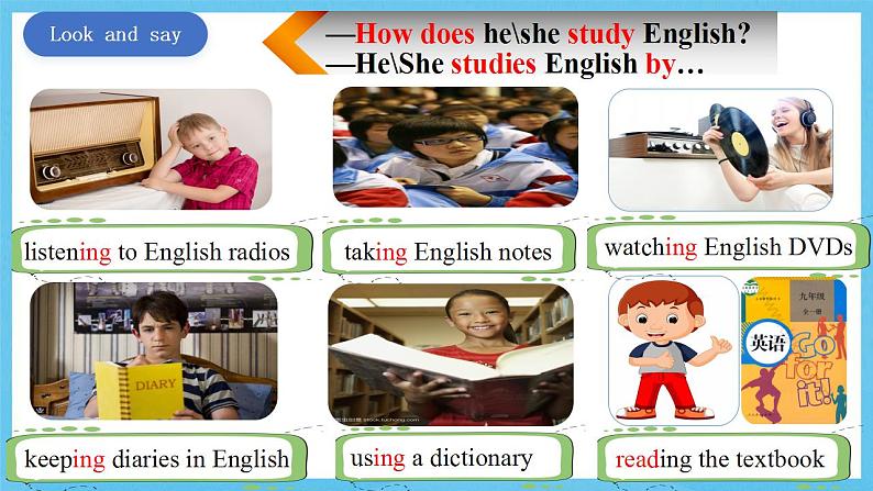 人教版英语九年级全册 Unit 1 How can we become good learners Section A Grammar focus-4c  语法课课件第4页