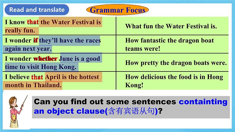 人教版英语九年级全册 Unit 2 I think that mooncakes are decilious! Section A Grammar focus-3c 语法课课件第5页