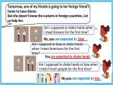 人教版英语九年级全册 Unit 10 You're supposed to shake hands.  Section A 3a-3c阅读课课件+学案（内含知识点精讲+分层练习）