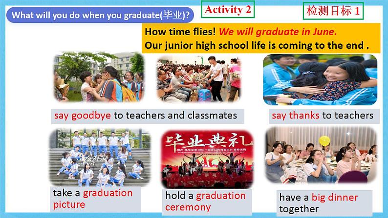 人教版英语九年级全册 Unit 14 I remember meeting all of you in Grade 7.  Section B 1a-1e 听说课 课件第4页