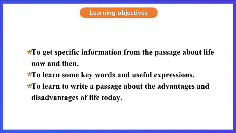 外研版英语九下 Module 3 Unit 2《I think life is better today》课件第3页