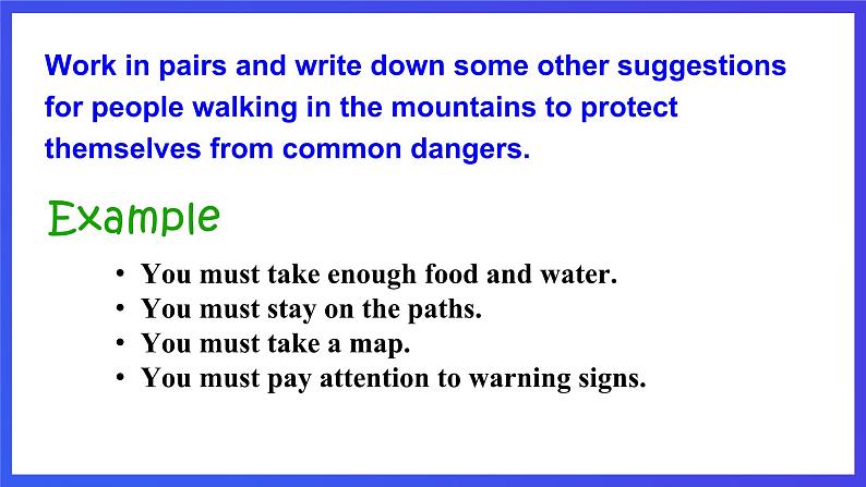 外研版英语九下 Module 4 Unit 1《You must be careful of falling stones》课件第8页